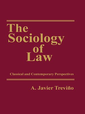 cover image of The Sociology of Law